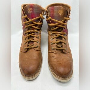 Timberland X Pendleton Boots Bramhall  A11LA Brown Womens SIZE 9.5 (No Insoles)